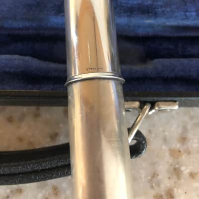 Haynes Commercial Model Flute, All silver throughout, Offset G key, Closed hole, C footjoint 1937 image 14
