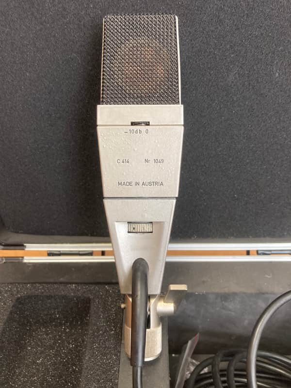 AKG C 414 original MIKROFON vintage CK 12 brass image 1