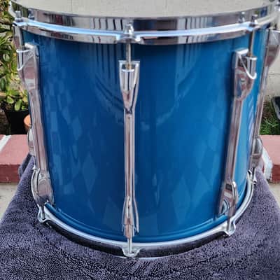 Yamaha Recording Custom 14x12 Tom 1990's - Cobalt Blue image 3