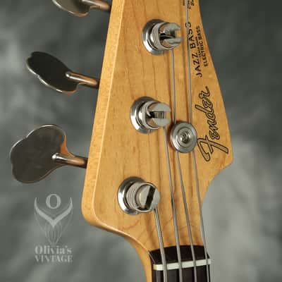 1992 Fender MIJ '62 Reissue Jazz Bass Sunburst image 12
