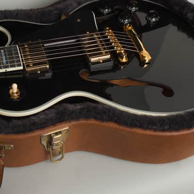 Gibson ES-Les Paul Custom Semi-Hollow Body Electric Guitar (2015), ser. #10785711, original brown tolex hard shell case. image 12