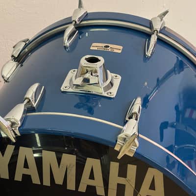 Yamaha 8000 tour custom Cobalt blue 22/12/13/16 snare and hardware image 3