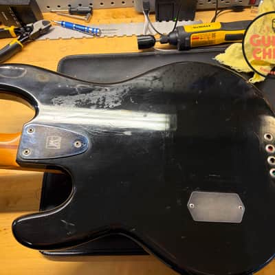1979 Music Man Stingray Bass Black Pre-Ernie Ball OHSC image 19