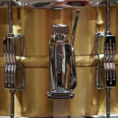 Ludwig 6.5x14" Brushed "Acro Brass" Snare Drum - LB654B image 3