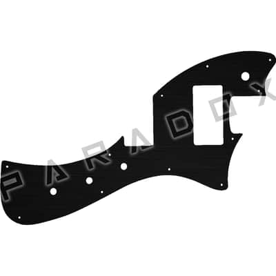 Custom Pickguard For 2022 - 2024 Made in Mexico Fender Player Plus Meteora HH - Simulated Black Anodized .090"