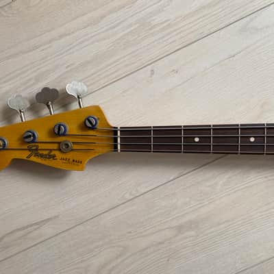 Fender '60 Custom Shop Jazz Bass Journeyman 2019 Aged Lake Placid Blue Lefty Lefthanded Left image 3