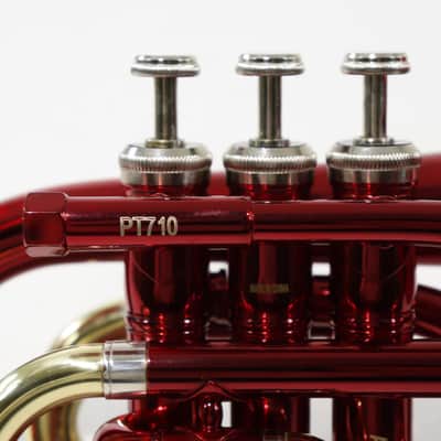 Bach Model PT710R 'Prelude' Bb Pocket Trumpet in Red BRAND NEW image 7