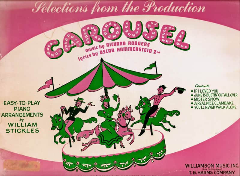 CAROUSEL Selections from the Production Used/Vintage Rogers & Hammerstein 1956 Easy-to-Play Piano Arrangements image 1