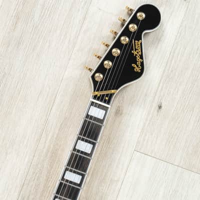 Mint Hagstrom VIK67-G-VSB '67 Viking II Semi-Hollow Guitar, Resinator Fretboard, Vintage Sunburst image 9