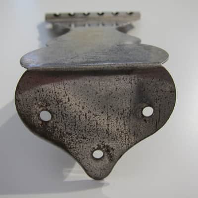 Kay Flat Top Guitar Tailpiece Authentic Vintage Part Circa-1950s-1960s-Chrome image 5