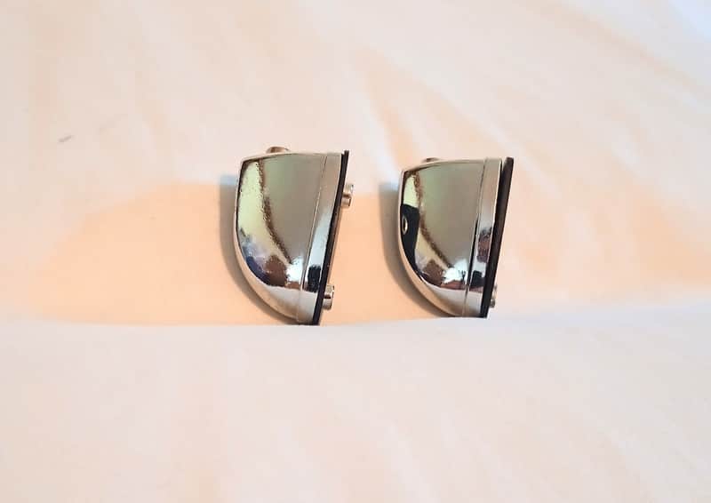 UNMARKED DRUM LUGS PAIR (2) W/ SCREWS - FREE SHIP TO C-USA! image 1