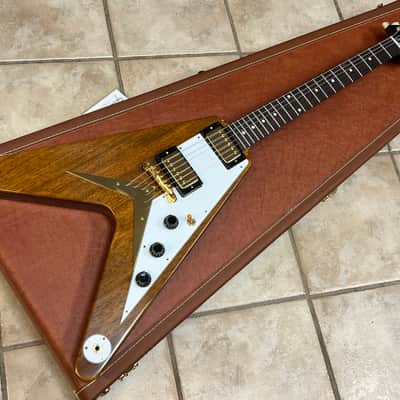 2026 Gibson Custom Shop 1958 Flying V Mahogany Antique Natural VOS image 2