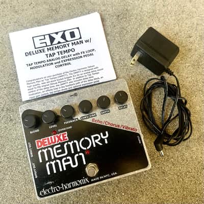 Electro-Harmonix Deluxe Memory Man Guitar Effects Pedal with EHX Power Supply image 1