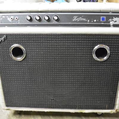 Kustom Charger Bass Amp Mid 70's Silver Sparkle image 1