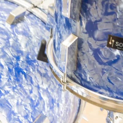 Vintage 70's Sonor The Swinger K 132 SB Blue Marble 4-piece image 7