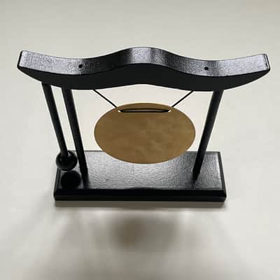 Generic Desktop Gong Wind Gong Table Percussion Instrument Home Decoration Art Decorative Small Crafts with Stand and Mallet Ornament image 6