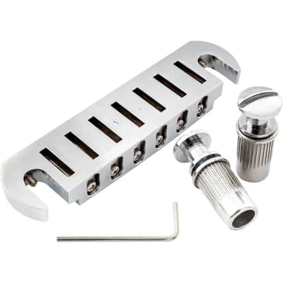52.5mm (2-1/16 inch) String Spacing Tune-o-matic Pigtail Style Adjustable Wraparound Bridge Tailpiece for Epiphone Les Paul SG Style Electric Guitar image 3
