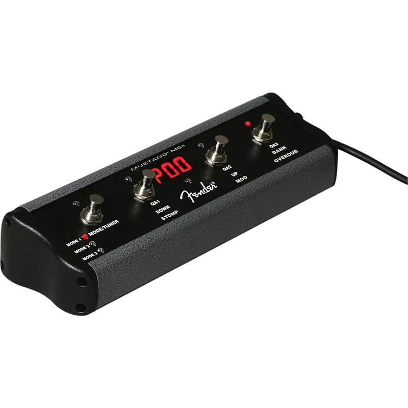 Fender 4-Button Footswitch for Mustang Amps Regular Black image 1