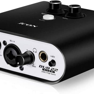 Icon Pro Audio Duo 22 Live USB Audio Interface with Mobile Streaming Capabilities, (1 mic preamp) image 1