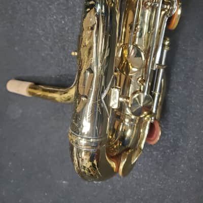 King Super 20 Bari Sax 1960 - Lacquered Brass image 10