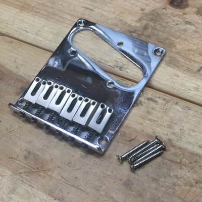 Fender Modern Style 6 Bonus Gotoh? Saddles Guitar Bridge Squier? Tele NOS Relic image 1