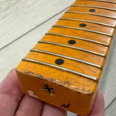 Fender Heavy RELIC 50s 51 52 Telecaster Neck, 21 Vintage Tall Frets, 9.5" Radius image 6