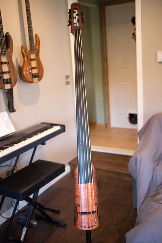 NS Design Left Handed NXT 5 Electric Upright Bass 2016 Natural image 1
