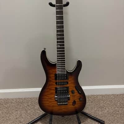 Ibanez S5470Q-RBB Prestige 2012 - 2014 - Regal Brown Burst image 2