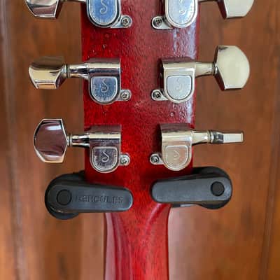 Vintage 1966 Gibson SG Melody Maker Cherry, T Top Neck + SD Pearly Gate Bridge Pickups & Tweed Case image 8