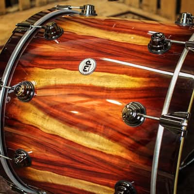 DW Collector's Vertical Candy Stripe Padouk - 22,10,12,16,6.5x14 - SO#1152133 image 3