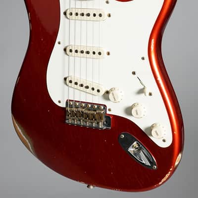 Fender Custom Shop '58 Stratocaster Relic 2023 - Faded Candy Apple Red image 3