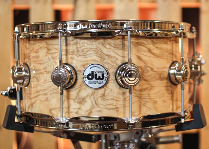 DW 6.5x14 Collector's Pure Purpleheart Olive Ash Burl Snare Drum - SO#1344469 image 1