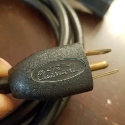 Electricord Cal-cord Ampex 3M Early Grounded Equipment Cord Power Cable Vintage Oval 163 almost-PH163 1965 image 8