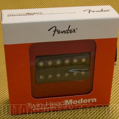 099-2218-206 Genuine Fender Twin Head Modern Neck Humbucker Pickup Black image 1