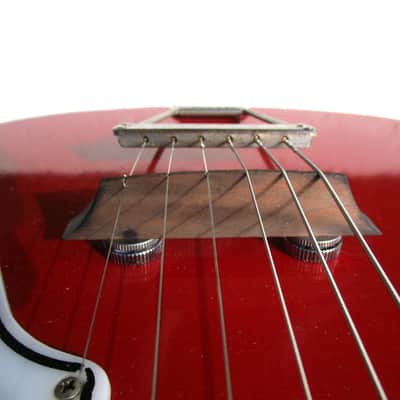 Valco Tosca Guitar, 1960's, Red Finish, Kluson Tuners, Kay Case image 7