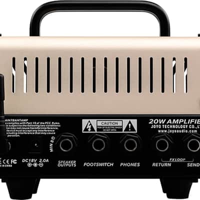 Joyo Bantamp XL Meteor II Electric Guitar Head, 20W, White image 4