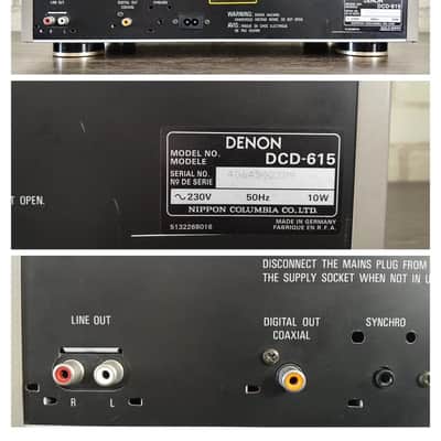 Denon DCD-615 Rare Vintage CD Player Serviced Warranty Tested Compact Disc image 22