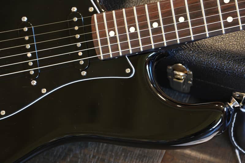 Lefty! 2022 Fender Mod Shop Stratocaster Electric Guitar Rosewood Neck Black + OHSC