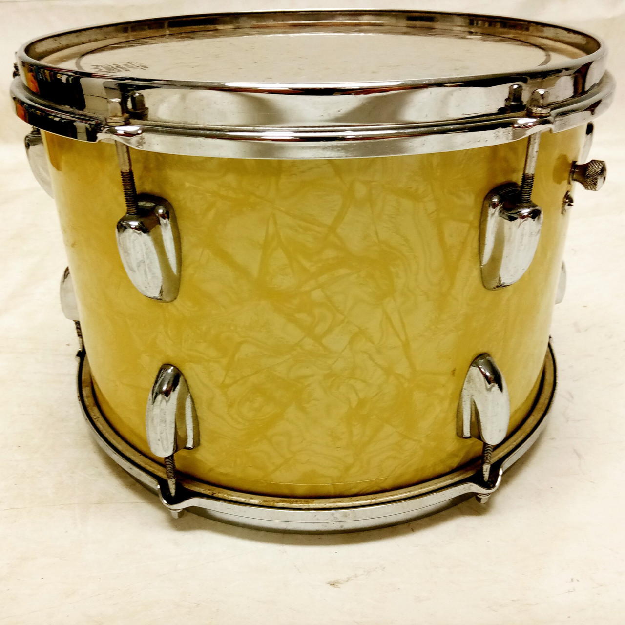 Slingerland 9x13"White Marine Pearl Sound King Tom Drum Sep'64 WMP COB Vintage60 — main photograph