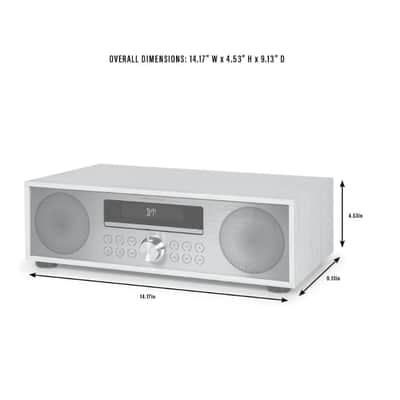 Crosley CR3501A Fleetwood Clock Radio & CD Player With Bluetooth -Walnut -NEW image 8