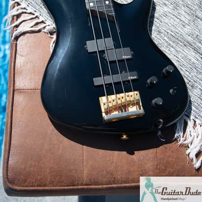 1989 Greco PXB-80 Phoenix Electric PJ Bass - Black - Made In Japan - Pro Set Up w Perfect Frets/Action/Intonation! image 11