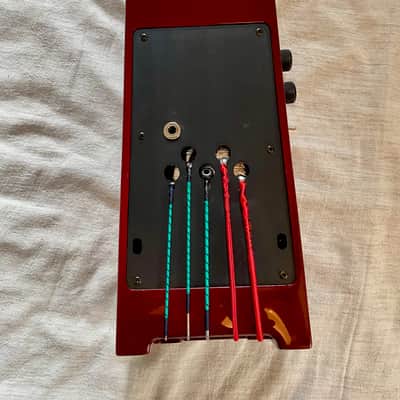 NS Design WAVc 5 String Full Size Electric Upright Bass 2025 - Transparent Red image 6