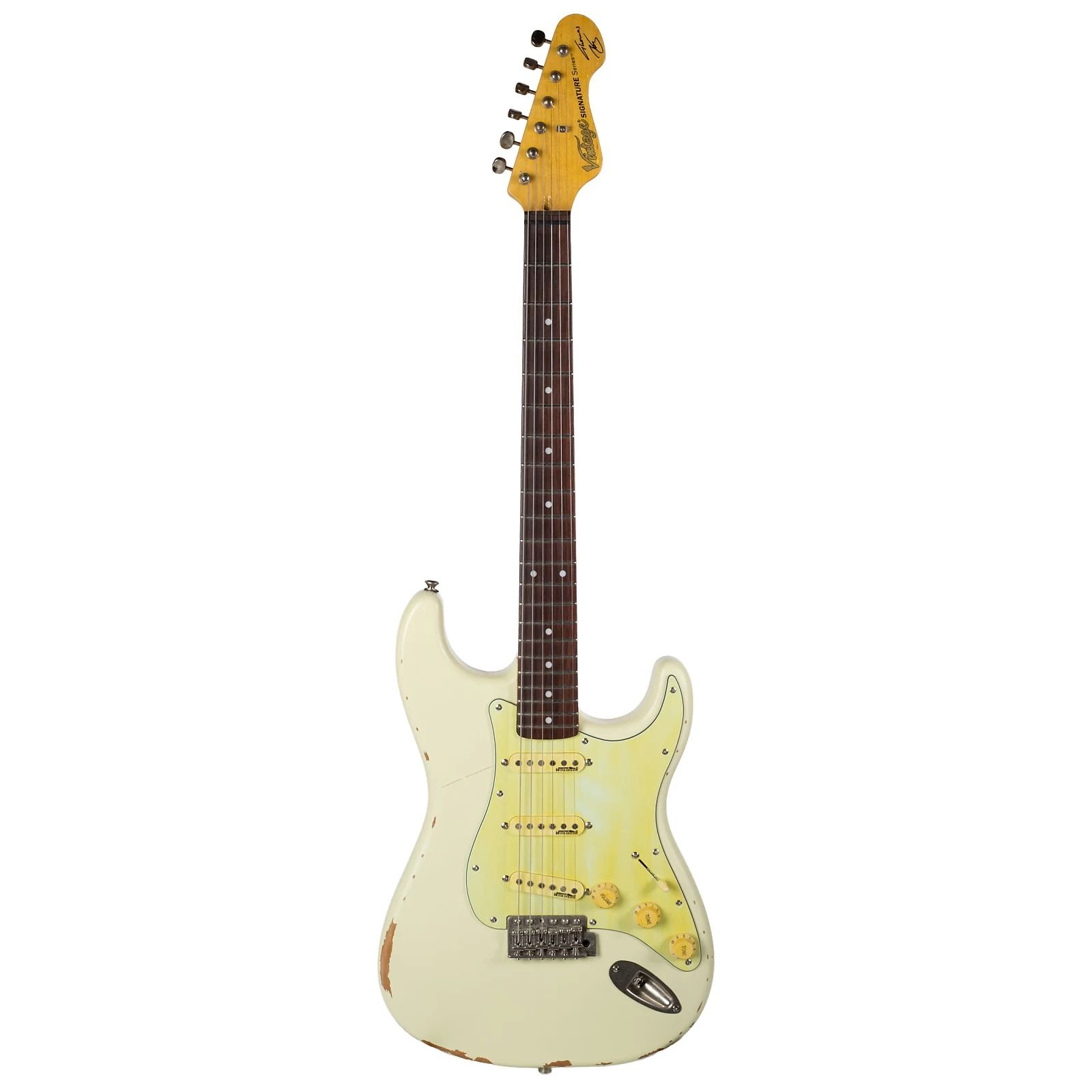 Vintage V6MRTBG Thomas Blug Signature Distressed Vintage White