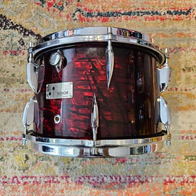 Sonor Teardrop 20-16-13-12" Drum Kit in Ruby Pearl 6-ply Beech image 17