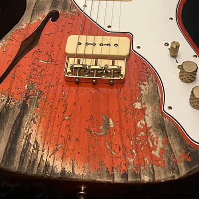 FENDER 1963 Telecaster wildwood  10 Fender Telecaster 2022 - Heavy Relic / Crimson Transparent image 5