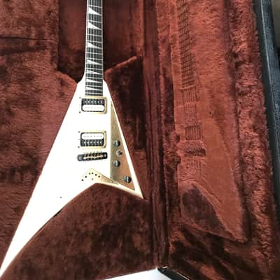 Jackson RR1 Custom Randy Rhoads 1983 San Dimas Custom Shop Offset Flying V White PRE Fender era! image 2