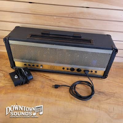 1980s Made in UK Marshall JCM 800 Lead Series Model 2210 100-Watt Master Volume Head with Reverb with Two-Button Footswitch, Switchable Ohms/Voltage image 6