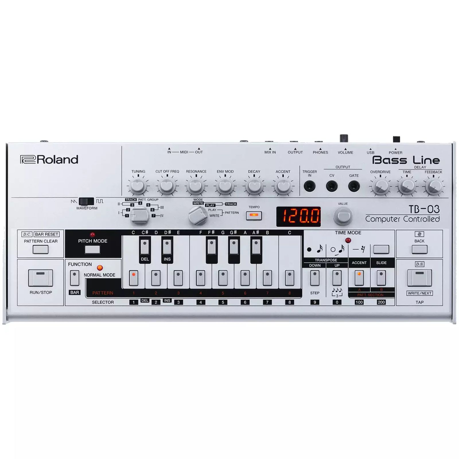 鍵盤楽器 Roland TB-03 Roland TB-03 [Boutique Series]+K-25M【専用鍵盤セット】 ｜イケベ