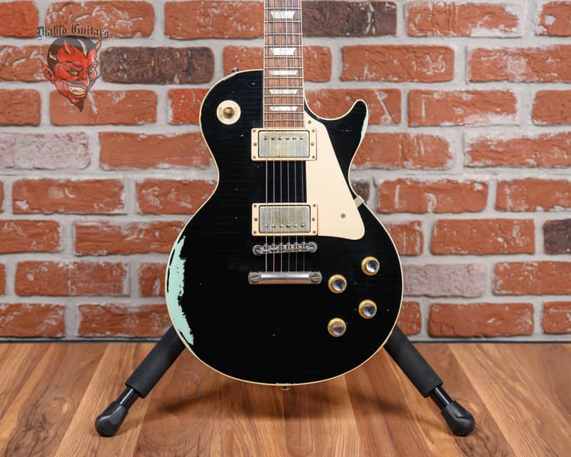 Gibson Custom Shop Les Paul Standard GC '60 Aged Black Over Frost Blue 2016 w/OHSC image 1