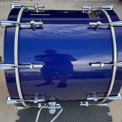 Sonor Delite 22-10-12-14 Drum Set- Jewel Blue Vintage Maple Shells image 8